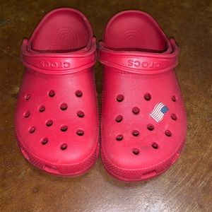 Red Crocs